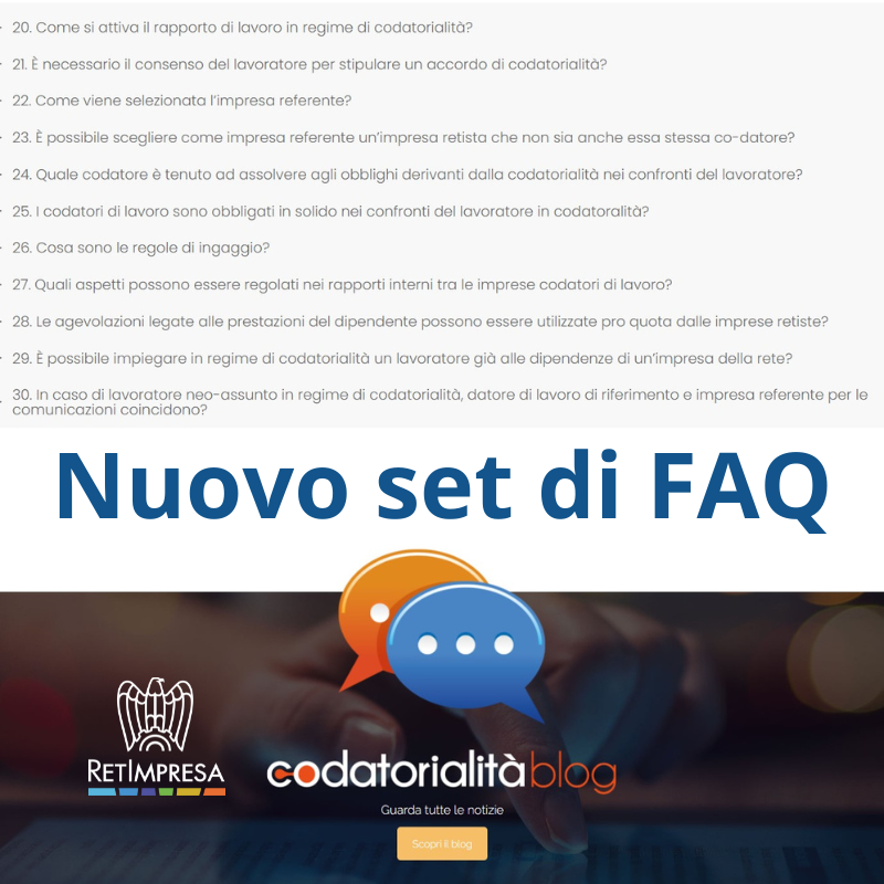 Nuovo set di FAQ