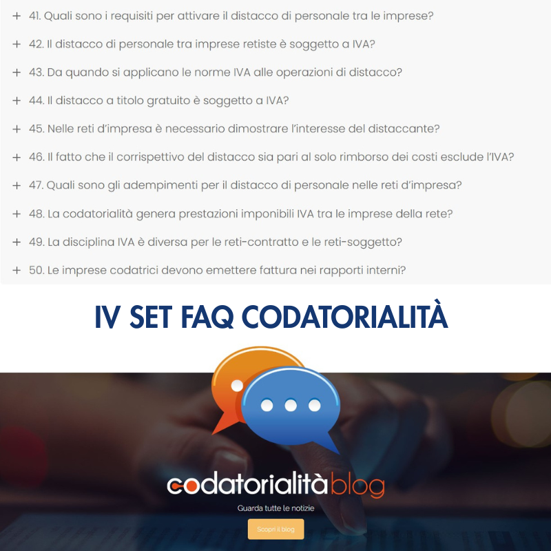 IV SET FAQ CODATORIALITA’ (2)
